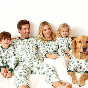 Tenues assorties pour maman, <span class=keywords><strong>papa</strong></span> <span class=keywords><strong>et</strong></span> <span class=keywords><strong>fils</strong></span>, barboteuse à imprimé, ensembles de pyjama personnalisés pour la famille, pour femmes <span class=keywords><strong>et</strong></span> bébés filles - Product Image 3