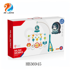 Colorido infantil cuna móvil <span class=keywords><strong>musical</strong></span> girar de plástico bebé colgador móvil con luz bebé campana de la cama - Product Image 4