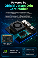 Kit de développement Jetson Orin Nano Super 8 Go, module de calcul IA 67 TOPS, carte Ubuntu 22.04 pour le développement IA en périphérie et la robotique