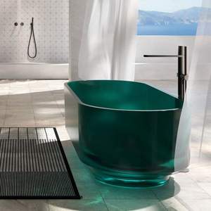 Bunte Freistehende Badewanne aus Harz für Hotelbadezimmer, Transparente Harz-Badewanne, Klare Badewanne aus Kunstharz - Product Image 4