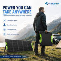 Panneaux solaires portables 23% d'efficacité monocristallins ETFE IP67 MC4 Charge extérieure 400W Panneau solaire pliable