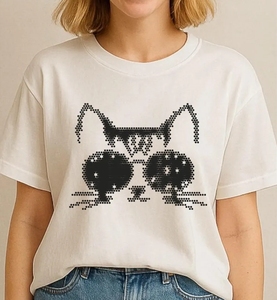 Fantástico diseño de gato <span class=keywords><strong>Mewo</strong></span>, transferencias de diamantes de imitación DTF, directo de fábrica, transferencia termoadhesiva personalizada de dibujos animados - Product Image 1
