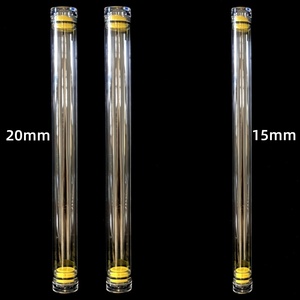 BOHO Marka 15mm Şeffaf <span class=keywords><strong>PC</strong></span> Yuvarlak Ambalaj Tüpü, Sünger Dolgulu Uç Tıpası ve Küçük Parçalar Sergileme Kullanımı için Özel Boyutlu - Product Image 4