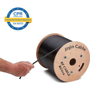 Cable Coaxial <span class=keywords><strong>JINJIN</strong></span> RG214/U Mil 50 Ohm, 50m, Doble Trenzado de Plata, Cubierta de PVC, Conductor de Cobre Plateado, Aislamiento de PE Sólido/Espumado - Product Image 6