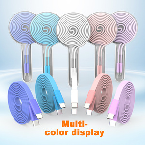 สายชาร์จเร็ว TKT 2026 Pd รองรับการชาร์จเร็ว 20W แบบ Type-C to Type-C สายดาต้าความเร็วสูง สายแบน สำหรับชาร์จและถ่ายโอนข้อมูล ใช้ได้กับแล็ปท็อป - Product Image 5