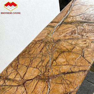 Table <span class=keywords><strong>console</strong></span> en <span class=keywords><strong>marbre</strong></span> brun de forêt tropicale au design moderne, mobilier d'intérieur pour hôtel, villa, appartement, entrée, couloir - Product Image 6