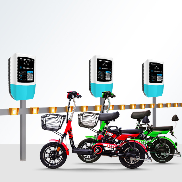 Two-Wheel Electric Bike 10 Ports Charging Station