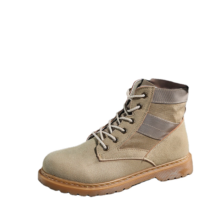 Dr. Martens Boots Men's Military Boots British Working Wear Fashion Desert High-Top Men's Boots Shoes Leather Men