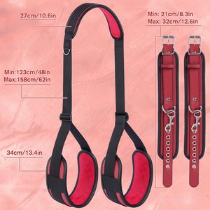 Groothandel Sex <span class=keywords><strong>Bondage</strong></span> <span class=keywords><strong>BDSM</strong></span> Kit Verstelbare Bedbeugels Set met Handboeien Nek Dijbeen Enkel Game Play Sex Toy Bulk Levering - Product Image 6