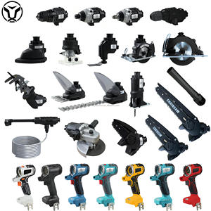 YUTUO OEM 전문가 20V 12 in 1 무선 브러시리스 멀티 헤드 전동 공구 세트 파워 드릴 렌치 톱 샌더 콤보 키트