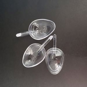 Cuchara medidora <span class=keywords><strong>de</strong></span> plástico transparente con <span class=keywords><strong>escala</strong></span>, cuchara <span class=keywords><strong>de</strong></span> polvo con forma <span class=keywords><strong>de</strong></span> hoja transparente <span class=keywords><strong>de</strong></span> 5g, 2,5 ml 5ml - Product Image 1