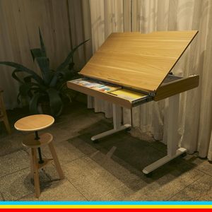 MEEDEN-<span class=keywords><strong>Table</strong></span> à <span class=keywords><strong>dessin</strong></span> électrique réglable en hauteur de 31 à 52 pouces avec tiroir de rangement, grand plateau inclinable de 41x23 pouces - Product Image 2