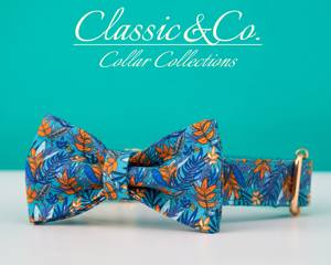 Ensemble collier et laisse pour chien personnalisé à motif floral avec boucle en métal gravée sur mesure, cadeau d'anniversaire pour chiot lilas, livraison gratuite - Product Image 4