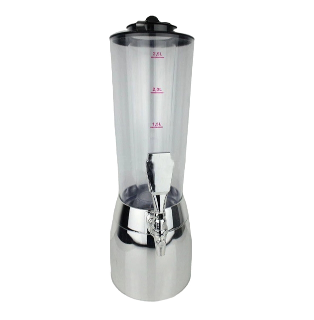 Portable 2.5L Beer Tower Beverage Juice Dispenser for Bar or KTV