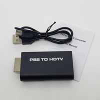 Convertisseur audio-vidéo portable PS2 vers HDMI 480i/480p/576i avec sortie audio 3,5 mm, prend en charge tous les modes d'affichage PS2, PS2 vers HD