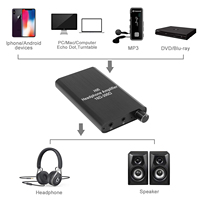 Portátil 16-300Ohm auriculares HiFi amplificador de auriculares de dos etapas ganancia portátil en puerto Aux para iPhone Android música