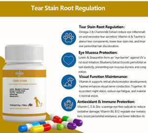 Yüksek kaliteli Lutein yaban mersini özü  takviyesi köpekler kediler için hızlı emilim organik tahılsız kapsüller gözyaşı leke sağlık - Product Image 3