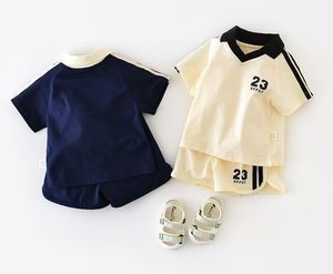 Ensemble de vêtements pour bébé unisexe personnalisé, nouveau-né, 0-<span class=keywords><strong>3</strong></span> <span class=keywords><strong>mois</strong></span>, été, décontracté, respirant, 2 pièces, pour garçons et filles - Product Image 2
