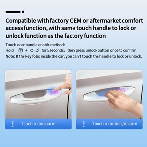EASYGAURD Smart Key Keyless Entry System for Mercedes Benz C Class W206, E Class W214, GLC X254 From 2023 with OEM Push Button - Product Image 3