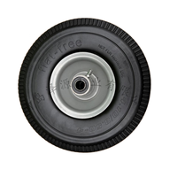 Haute qualité nouveau 10 pouces remorqueur chariot roue pneumatique 4.10/3.50-4 caoutchouc plat pneu sans décalage moyeu en métal
