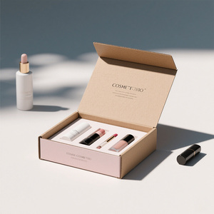 Boîtes cadeaux magnétiques en carton mat personnalisées de luxe pour flacons en verre de soins de la peau, emballages cosmétiques rigides avec impression en relief - Product Image 3
