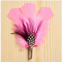 Épingle à chapeau personnalisée en plumes de coq pour chapeau de cowboy, chapeau fedora, costume, accessoire de coiffure, artisanat DIY