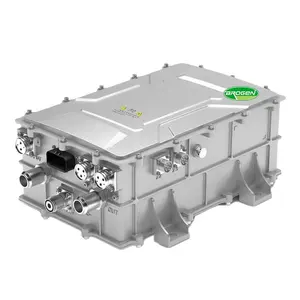 Brogen 2 en 1 contrôleur auxiliaire 2kw 12V convertisseurs de DC-DC Plus 3.7kw 12V pompe de direction onduleur DCAC pour voitures électriques