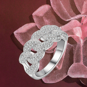 RTS 925 Sterling <span class=keywords><strong>Silver</strong></span> Mossanite Anel Spiked Design VVS Moissanite Diamante Hip Hop Estilo Anel Cubano para Homens e Mulheres - Product Image 3