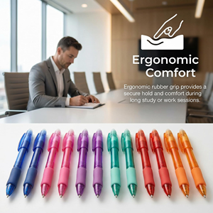 Best Sale 0.5mm Gel <b>Pen</b> Three Colors Retractable Gel <b>Pens</b> Office Student Stationery Classic Gel <b>Pens</b> WIth Soft Rubber Grip - Product Image 3