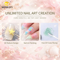 Fournitures professionnelles pour ongles, grand volume 18g, gel UV pour nail art, couleur dégradée ombrée, haute pigmentation, écologique, design français