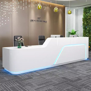 Mostrador <span class=keywords><strong>de</strong></span> Recepción <span class=keywords><strong>de</strong></span> Madera Lacada, Minimalista y Moderno, para Oficinas Corporativas, Salones <span class=keywords><strong>de</strong></span> Belleza, Hoteles, Mostrador <span class=keywords><strong>de</strong></span> Caja - Product Image 3