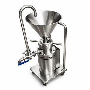 Moulin colloïdal électrique industriel en acier inoxydable robuste, machine de broyage automatique pour sauce au sésame, lait de soja, confiture, farine de maïs - Product Image 3