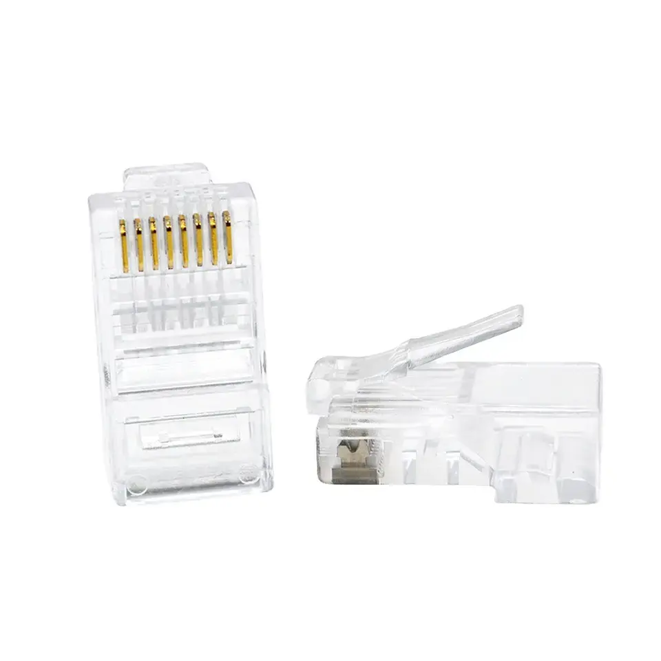 Prise de prix usine connecteur 8P8C RJ45 meilleurs connecteurs rj45 de marque Cat5e Cat6 pour connecter le réseau