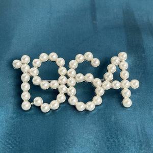 Özel kadın gümüş kaplama kristal inci broş Pins hediye düğün en bayanlar ayrım toplum kulübü 1964 rity rity - Product Image 1