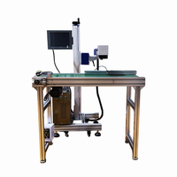 Machine de marquage laser pour ligne de production, imprimante laser pour date d'expiration et code de lot, pour sacs en plastique, câbles, bouteilles PET