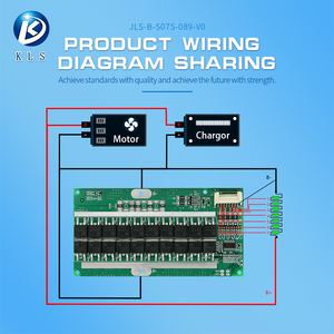 KLS 6S 7S 24V 80A Li-ion hệ thống quản lý pin với quá tải/xả/bảo vệ ngắn mạch LiFePO4 BMS nhà sản xuất - Product Image 3