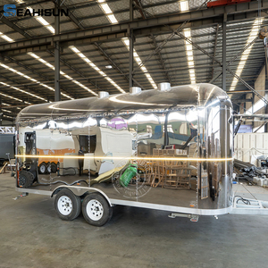Stainless Steel Mobile Food Trailer For Snack Food Hamburger &amp; <strong>Pizza</strong> Maker With Ice Cream For Food Trucks &amp; Commercial Use - Product Image 3