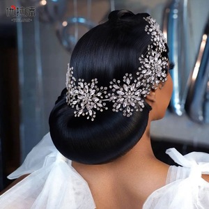 Robe de mariée de la mariée chapeaux glace <span class=keywords><strong>reine</strong></span> <span class=keywords><strong>des</strong></span> <span class=keywords><strong>neiges</strong></span> cheveux accessoires de robe de mariée bandeaux princesse européenne et américaine - Product Image 5
