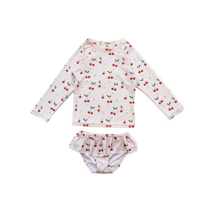 2024 adolescente niño boutique sexy playa fiesta traje de baño Niño bebé niña Paisley patrón volante espalda descubierta playa traje de baño separado - Product Image 1