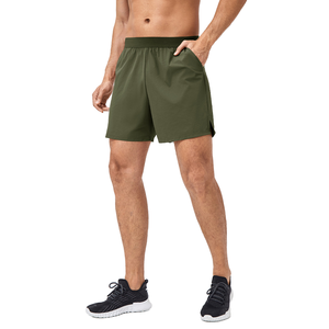 Shorts de <span class=keywords><strong>sport</strong></span> décontractés pour hommes, taille haute, respirants, séchage rapide, avec logo personnalisé, pour la course et le <span class=keywords><strong>sport</strong></span> athlétique - Product Image 1