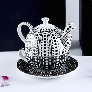 กาน้ำชาเซรามิกลายจุดสีแบบไล่ระดับสี MSH British - Product Image 1