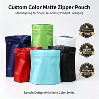 Sachet Doypack Personnalisé Multicolore avec Logo, en Feuille d'Aluminium de Qualité Alimentaire, avec Fermeture Éclair, pour Emballage de Thé, Café, Snacks, Cosmétiques et Échantillons