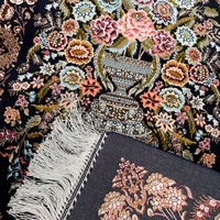 Vas Bunga Gaya Antik Motif Modal Berumbai Hiasan Dinding Tenun Botani Hias 50*80cm