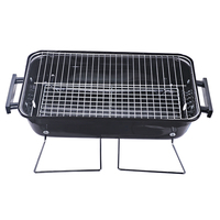 Barbecue au charbon de bois portable pour le camping en plein air, la randonnée, de bonne qualité, style mini, barbecue de table avec sac