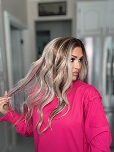 Entrega Rápida de Fábrica, Pelucas Frontales de Encaje 13x4 Pre-arrancadas Personalizadas con Línea de Cabello Escandinava, Transparentes, Resistentes al Calor, Sin Pegamento - Product Image 5