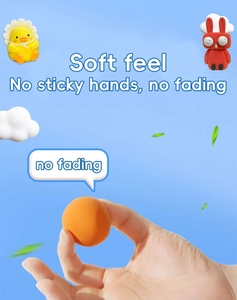 500g Sacchetto Grande di Pasta Modellabile Colorata Ultra-Leggera, 24 Colori, Unisex, Non Sbiadisce, Non Appiccicosa, per Animazione - Product Image 6