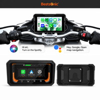 Bestsonic Pantalla de Navegación Inalámbrica de 6.25 Pulgadas con Conexión Automática para iPhone y Android, Pantalla GPS Inalámbrica para Motocicleta, Venta al Por Mayor