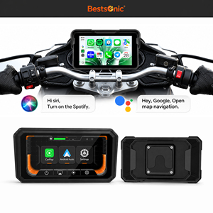 Écran de navigation sans fil Bestsonic 6,25 pouces à connexion automatique pour <span class=keywords><strong>iPhone</strong></span> et Android, affichage <span class=keywords><strong>GPS</strong></span> sans fil pour moto, vente en gros - Product Image 1
