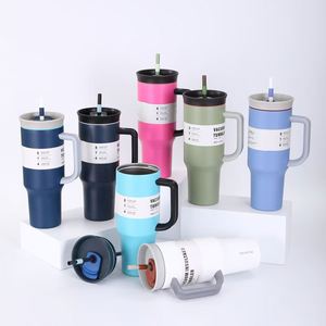 Vaso Térmico de Gran Capacidad de Acero Inoxidable 304 con Aislamiento al Vacío, Rendimiento Térmico de 6-12 Horas, para Té Helado, Unisex, para Exteriores, 40 oz, con Pajita - Product Image 1