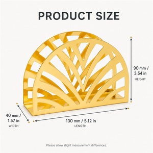 Modern Wrought Iron High-End Restaurant Napkin <b>Holder</b> with Light Eco-Friendly <b>Toilet</b> Paper Shelf for Cross Border Foreign Trade - Product Image 2